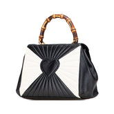 グッチ バンブー クイーンマーガレット ハンドバッグ ショルダーバッグ 2WAY 476531 ブラック ほ レザー レディース GUCCI 【中古】